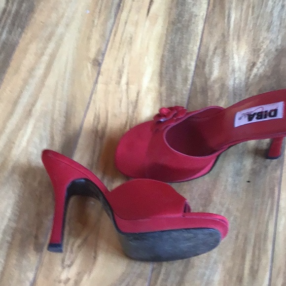 Red heeled sandals by DIBA - Picture 2 of 7